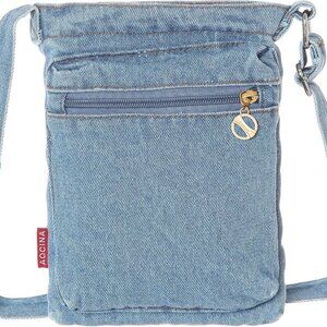 Small Denim Purse Blue Jean Purse Shoulder Bag Denim Crossbody Bags for Women